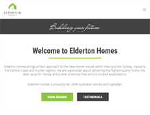 Tablet Screenshot of eldertonhomes.com.au